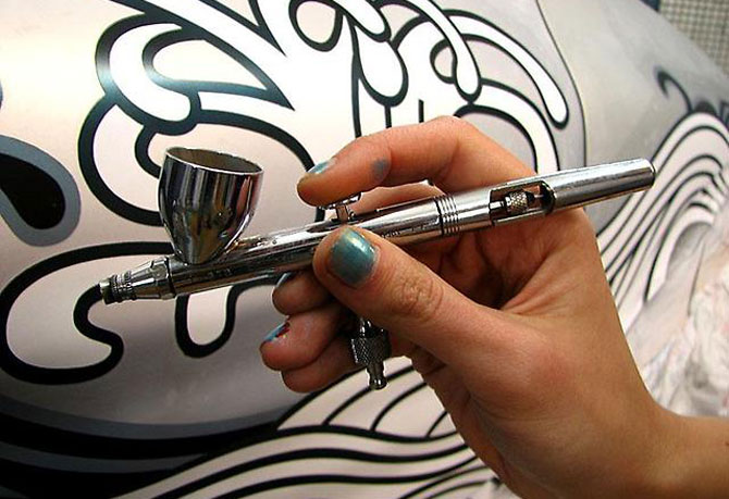 Airbrush kép rajzolása