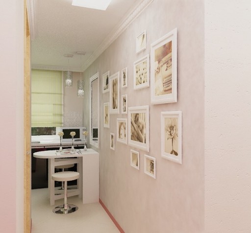 Küçük bir mutfağın boyutunu görsel olarak arttırmak, mutfağı koridordan ayıran kapıyı kaldırarak olabilir