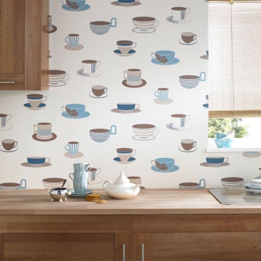 Wallpaper dengan motif gastronomi masih popular