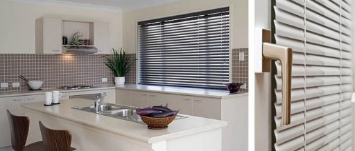 Horizontal blinds are appropriate in modern interiors