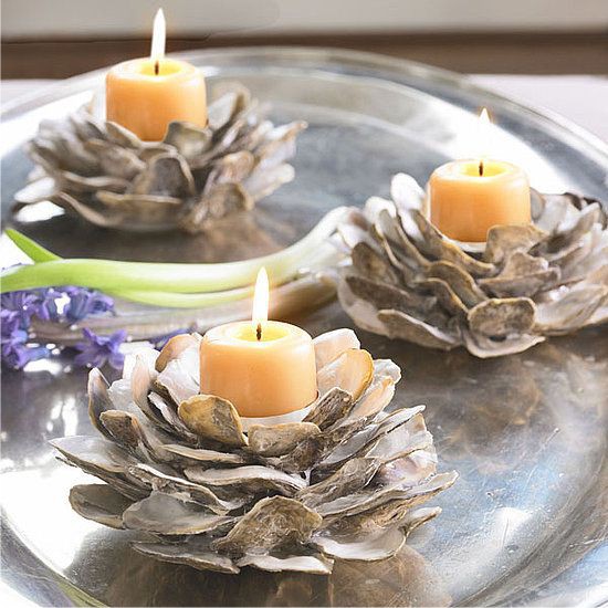 Candlestick-flower from seashells