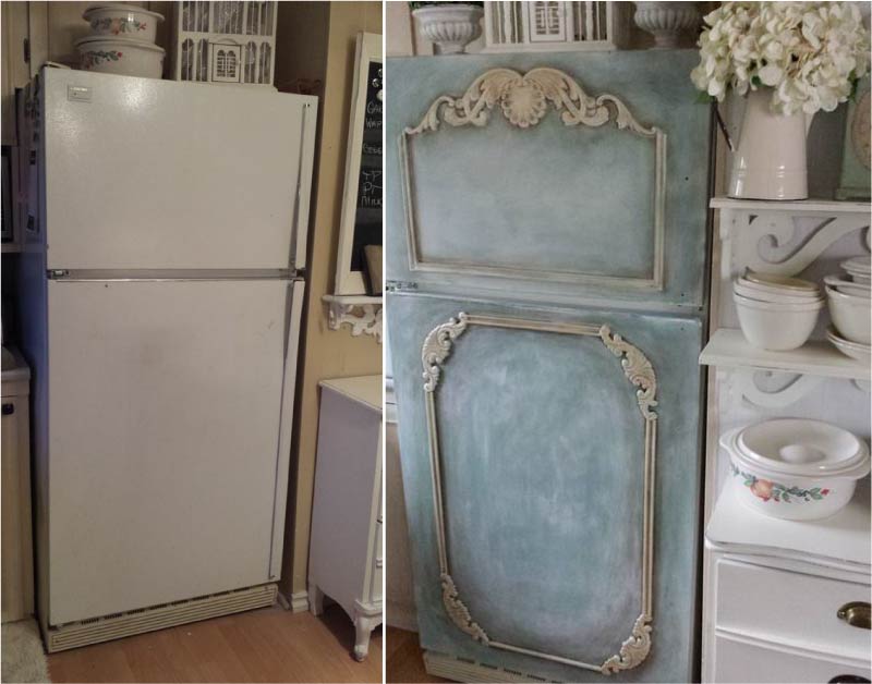 Kylskåp dekoration före och efter