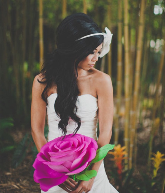 Large Rose of Corrugated Paper