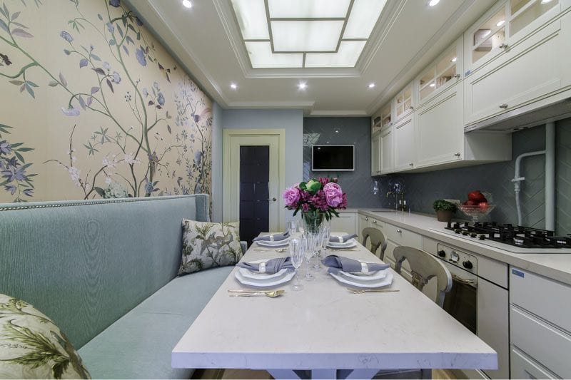 Keuken interieur 10 m² M. meters in klassieke stijl