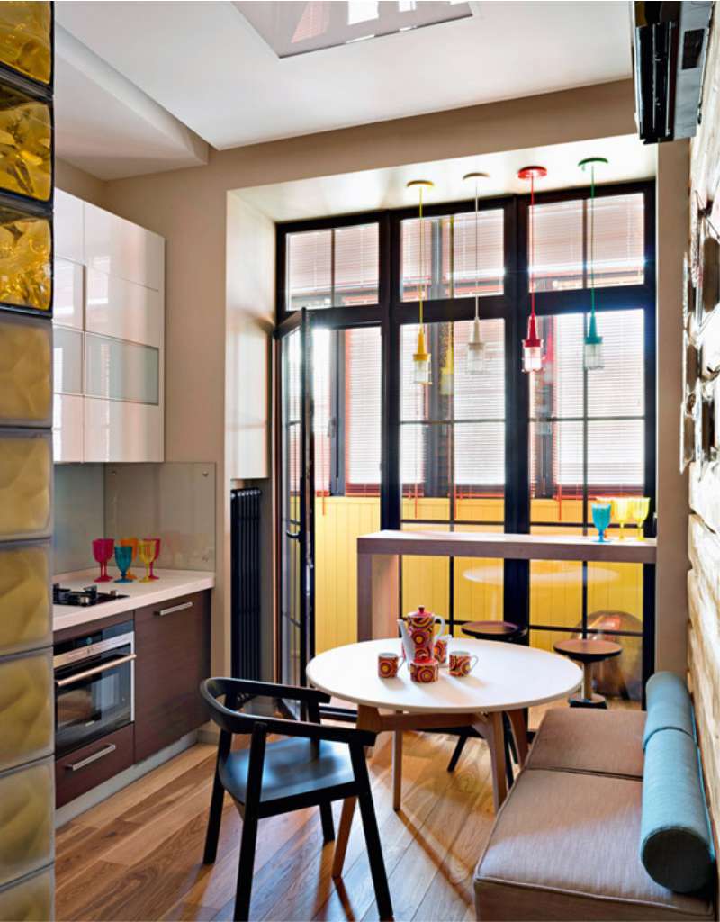 Kjøkken med fransk vindu