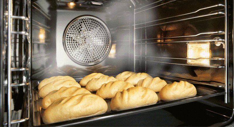 Función de convección en un horno de gas