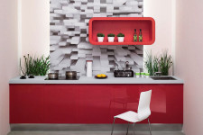 Taustakuva 3d abstrakti keittiö