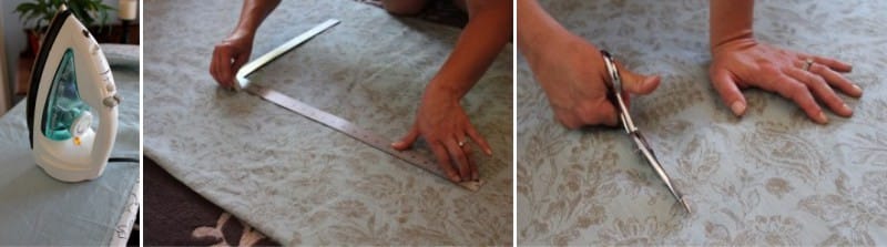 Coser un lambrequín simple con sus propias manos - cortar el material