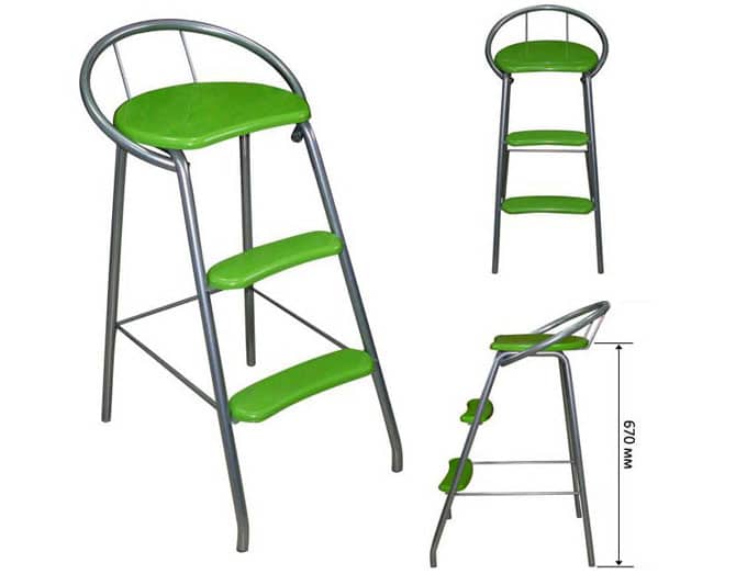 Bar stool-stepladder