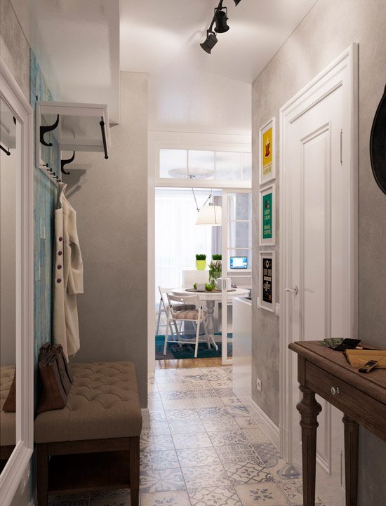 Studio apartma s kuhinjo brez okna