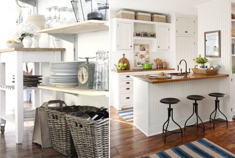 Ideas for using baskets in the kitchen