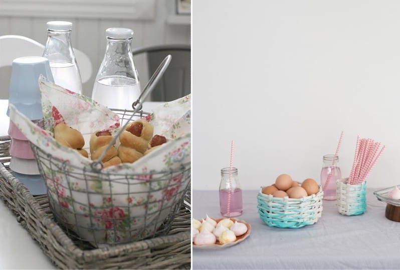 Ideas for using baskets in the kitchen