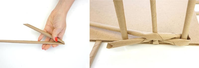 How to weave a basket of paper