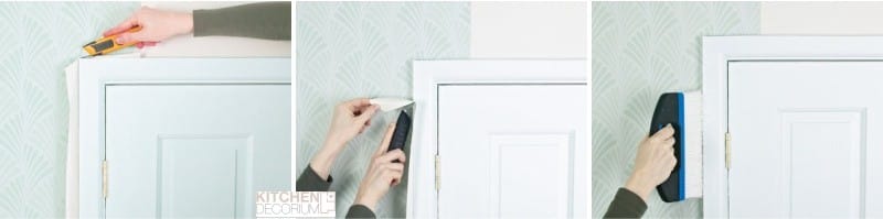 Jak przykleić tapetę przy drzwiach