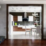 Light gray tiles on the kitchen floor