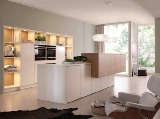 Minimum details, maximum space - and modern kitchen appears in all its glory